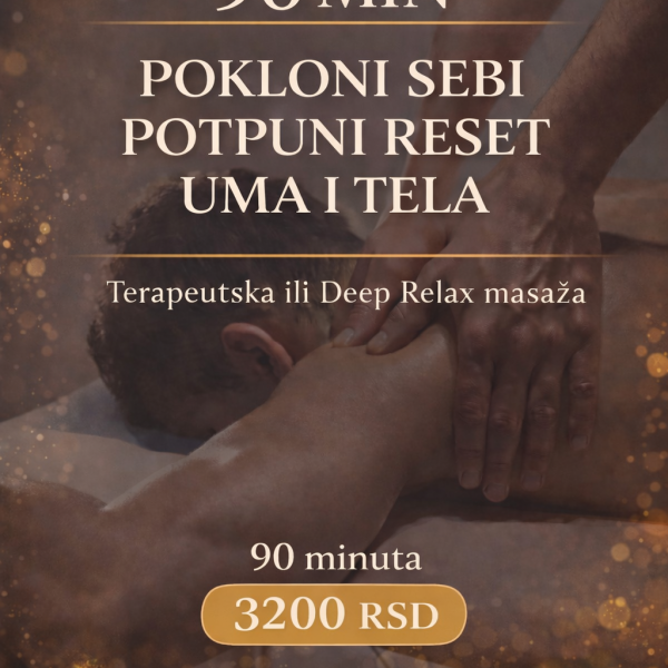 Terapetska masaža ili deep 90 min
