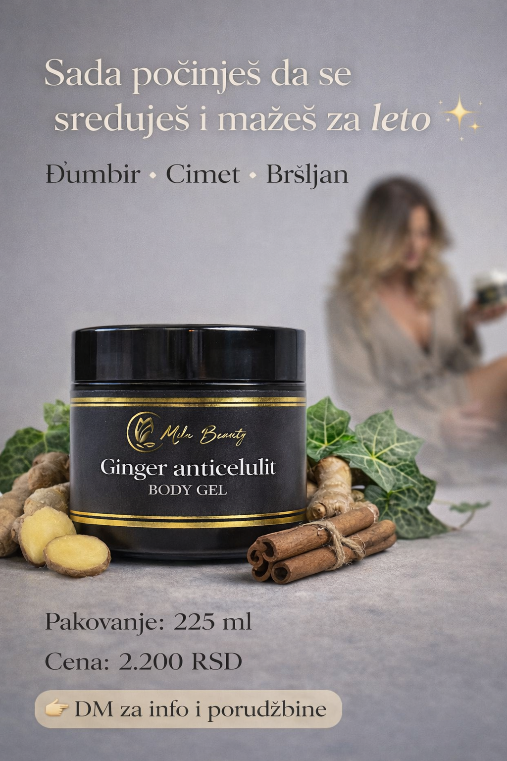 Ginger anticelulit Body Gel